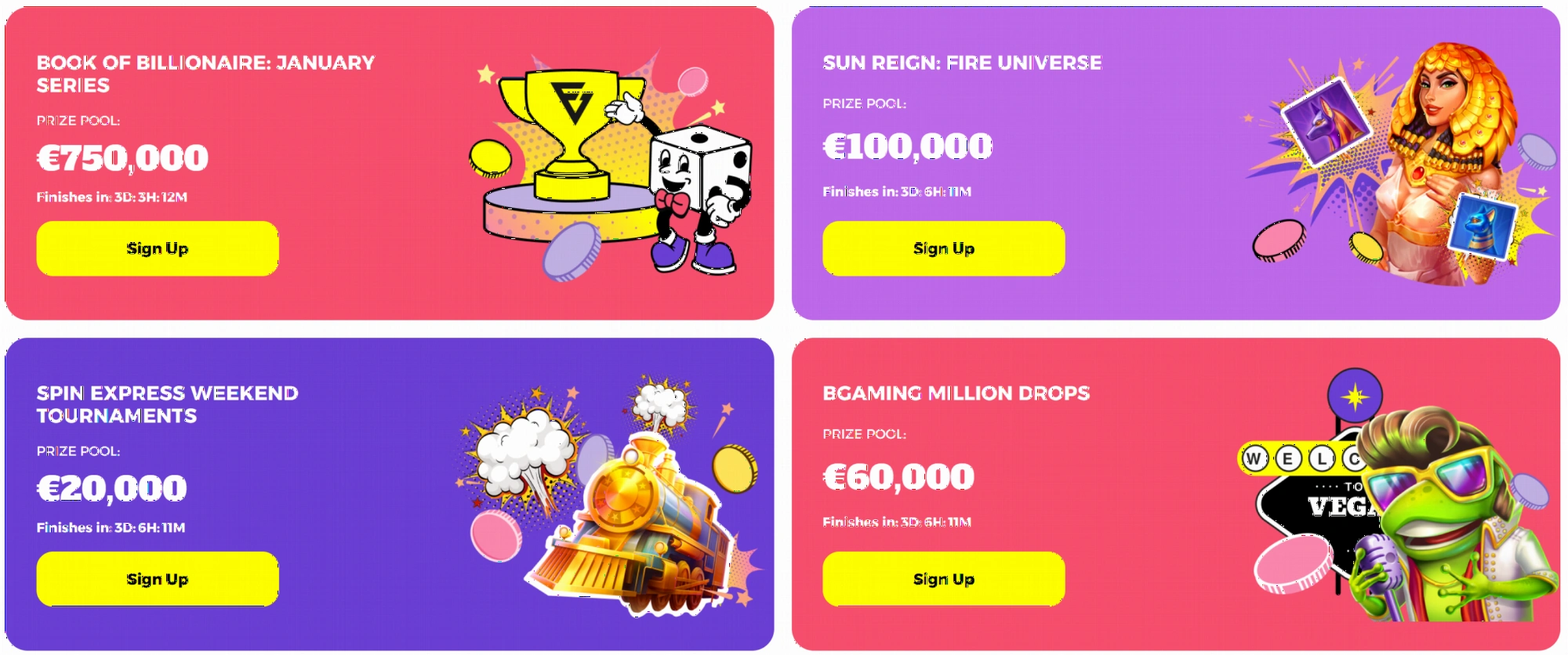 Tournament competitions leaderboard and prizes